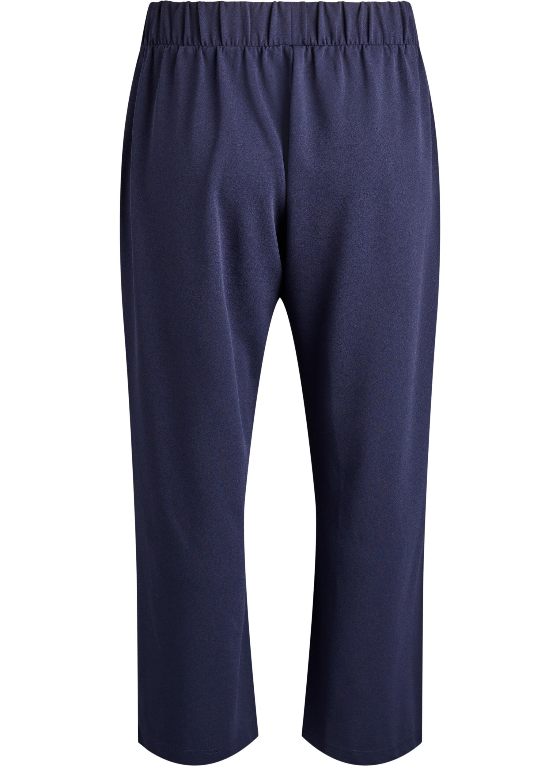Zizzi Pantalon ample avec poches, Bleu, Packshot image number 1