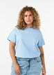 T-shirt graphique en coton bio, Bleu Clair, Model image number 2