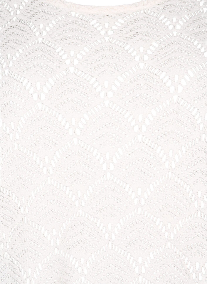 Chemisier en crochet à manches 3/4, Sandshell, Packshot image number 2