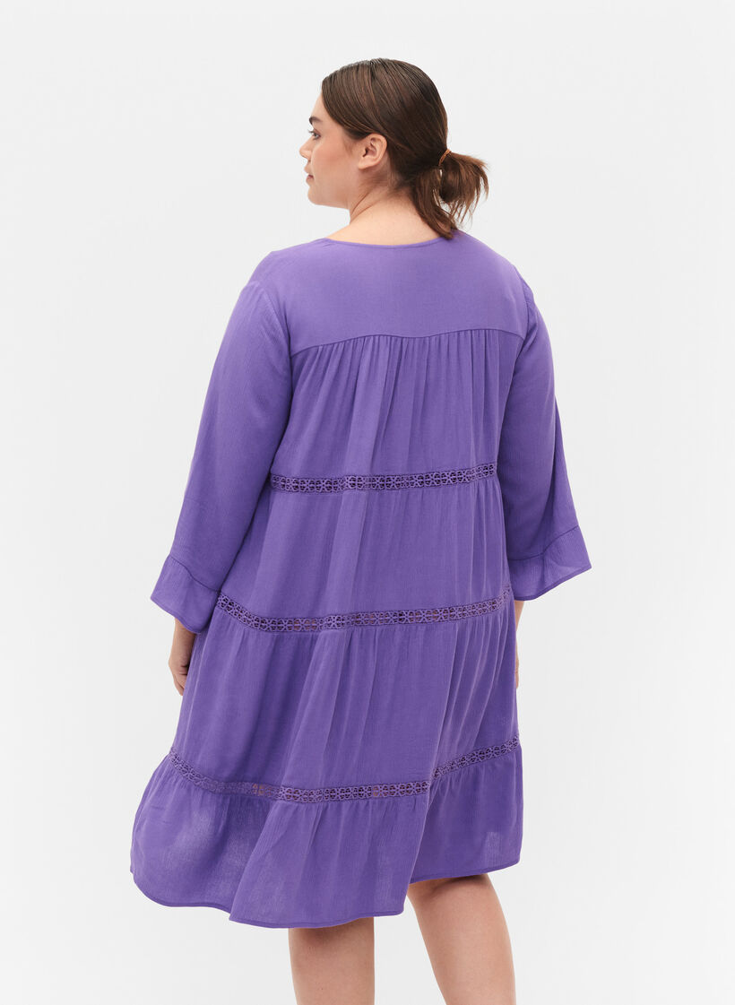 Robe de plage en viscose, Royal Lilac, Model image number 1