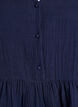 Blouse sans manches en mousseline de coton avec volants, Bleu, Packshot image number 2