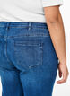 Jean bootcut taille haute, Bleu, Model image number 2