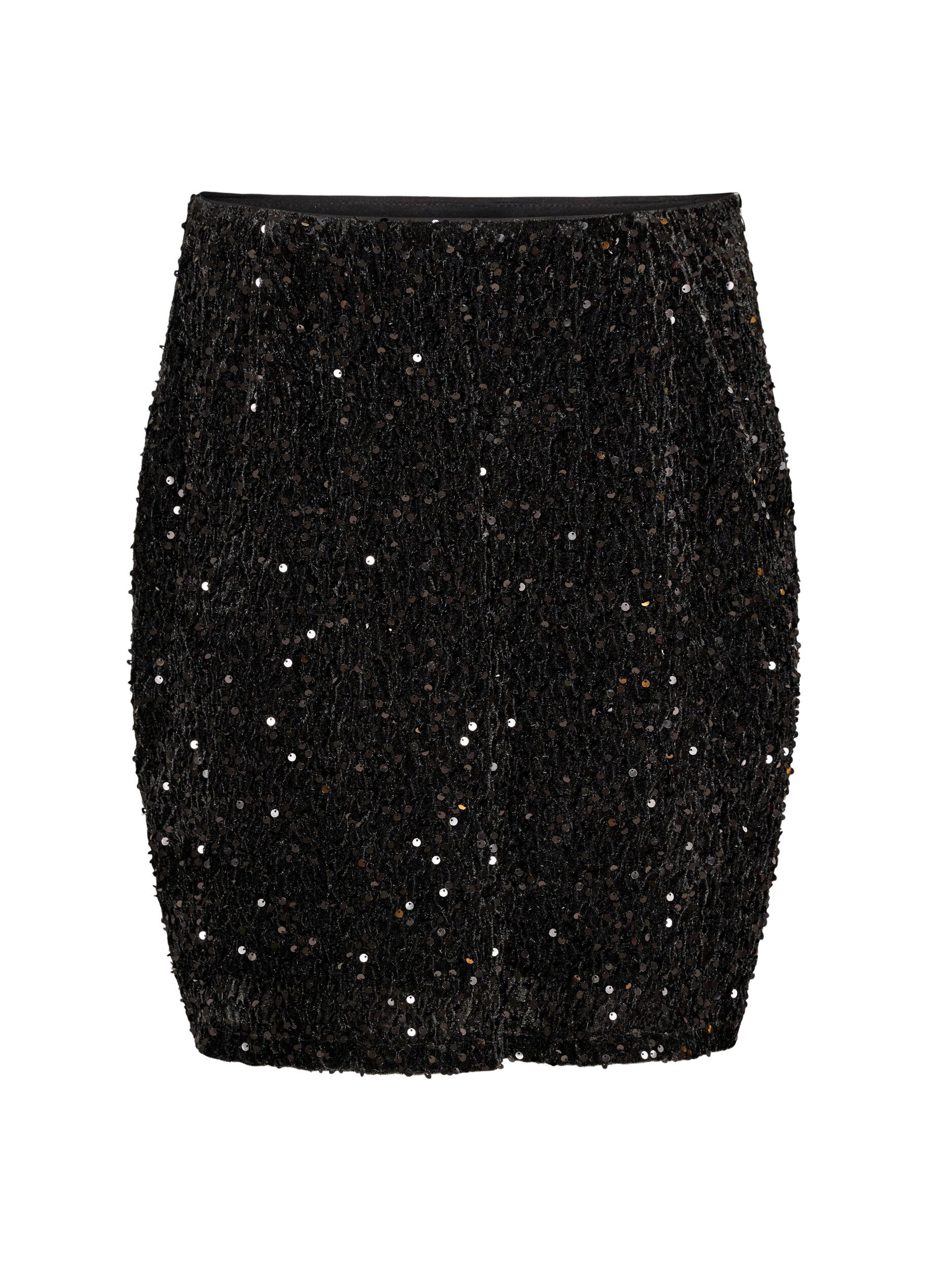 Jupe courte &agrave; sequins