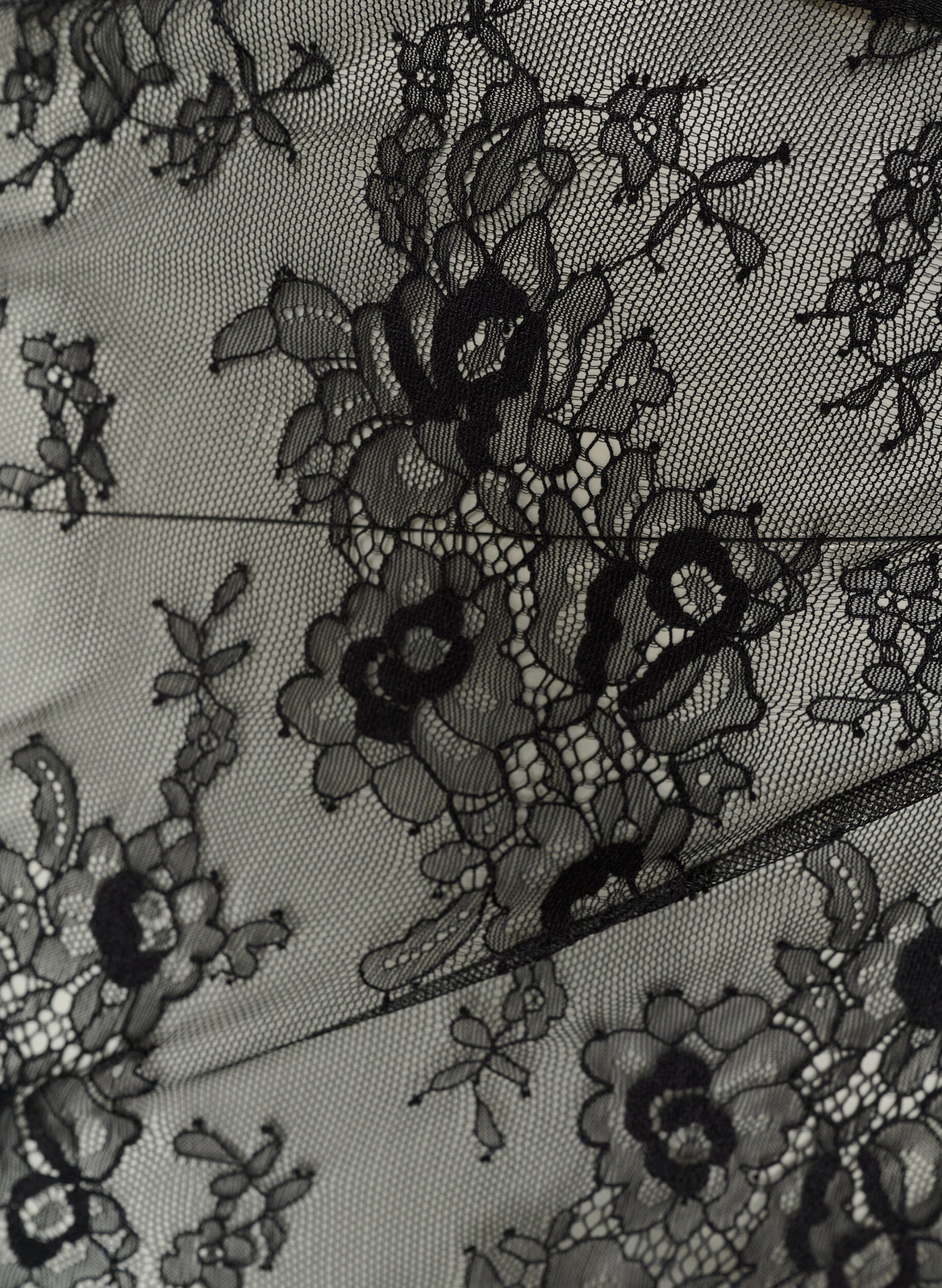 ZizziJupe portefeuille en dentelle &agrave; nouer, Noir, Packshot image number 2