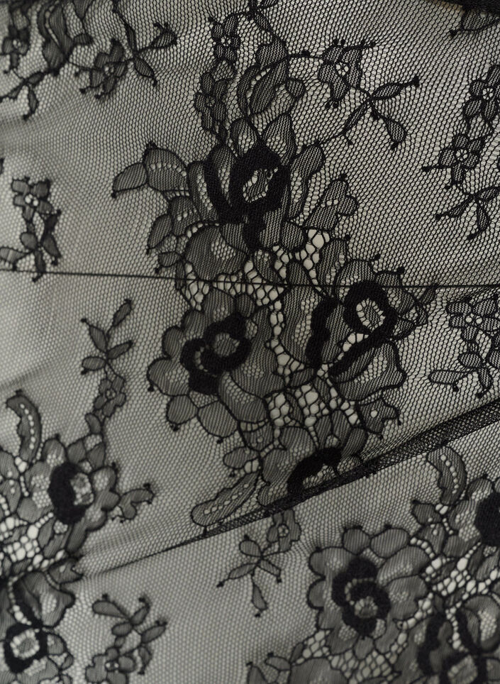 Jupe portefeuille en dentelle &agrave; nouer, Noir, Packshot image number 2