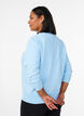 Cardigan en maille fine avec col rond, Bleu Clair, Model image number 2