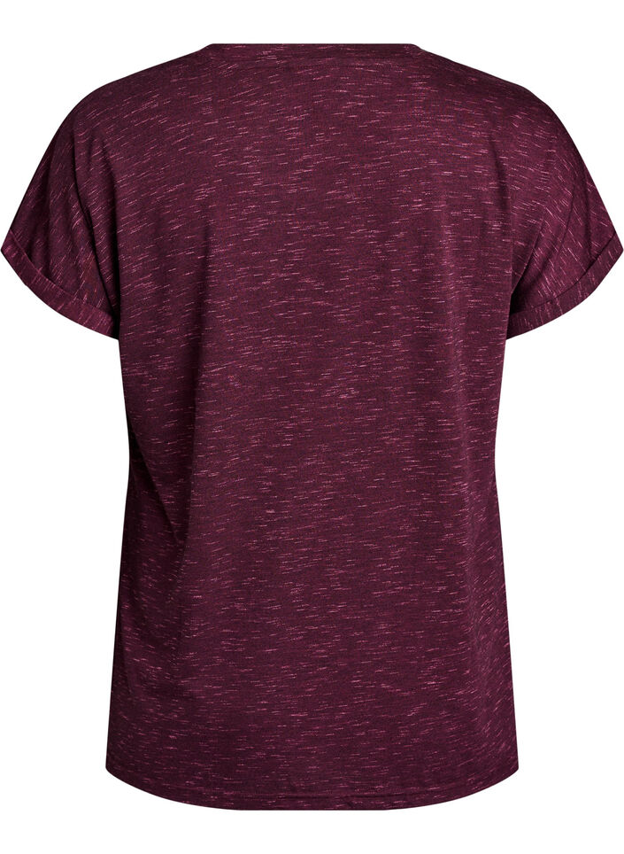T-shirt d'entra&icirc;nement ample &agrave; manches courtes, Bordeaux fonc&eacute;, Packshot image number 1