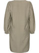Robe imprim&eacute;e en viscose &agrave; manches longues, Vert Kaki, Packshot image number 1