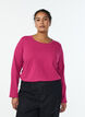 Top basic en jersey avec manches longues, Rose, Model image number 0
