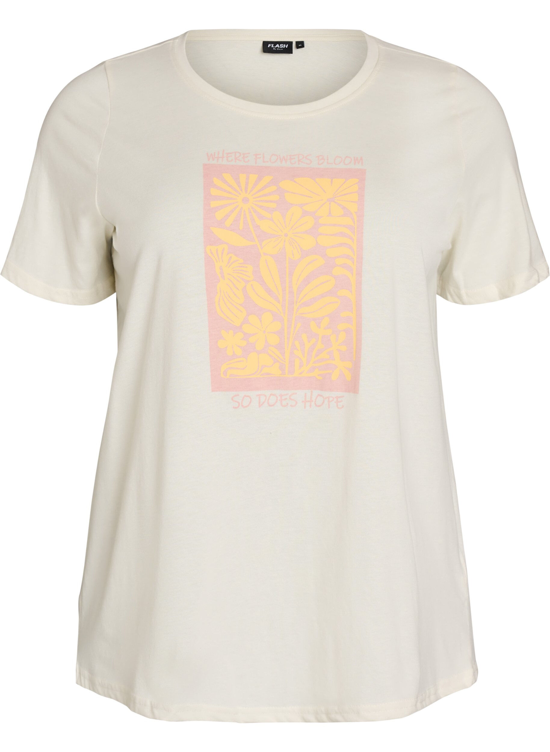 ZizziT-shirt imprim&eacute;, Blanc, Packshot image number 0