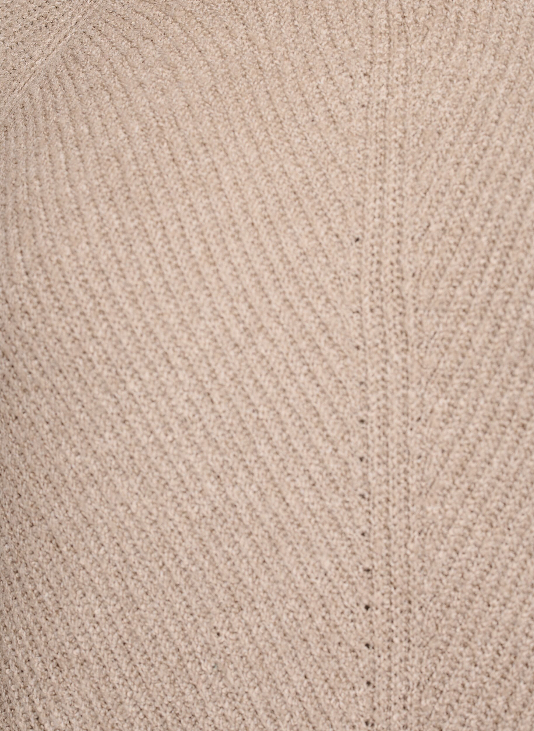 ZizziPull en maille &agrave; motif diagonal et manches raglan, Beige, Packshot image number 2