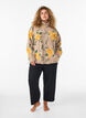 Veste en polaire &agrave; motif floral avec col montant et fermeture zipp&eacute;e, Beige, Model image number 1