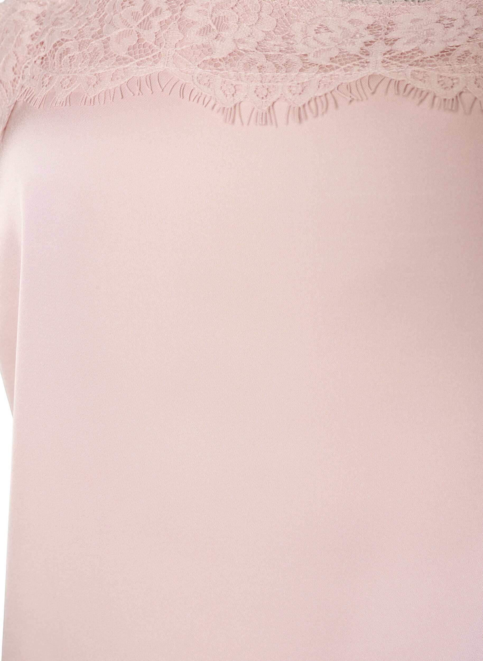 ZizziHaut long en satin bord&eacute; de dentelle, 9990, Packshot image number 2