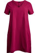 Robe &agrave; manches courtes en coton, Bordeaux, Packshot image number 0