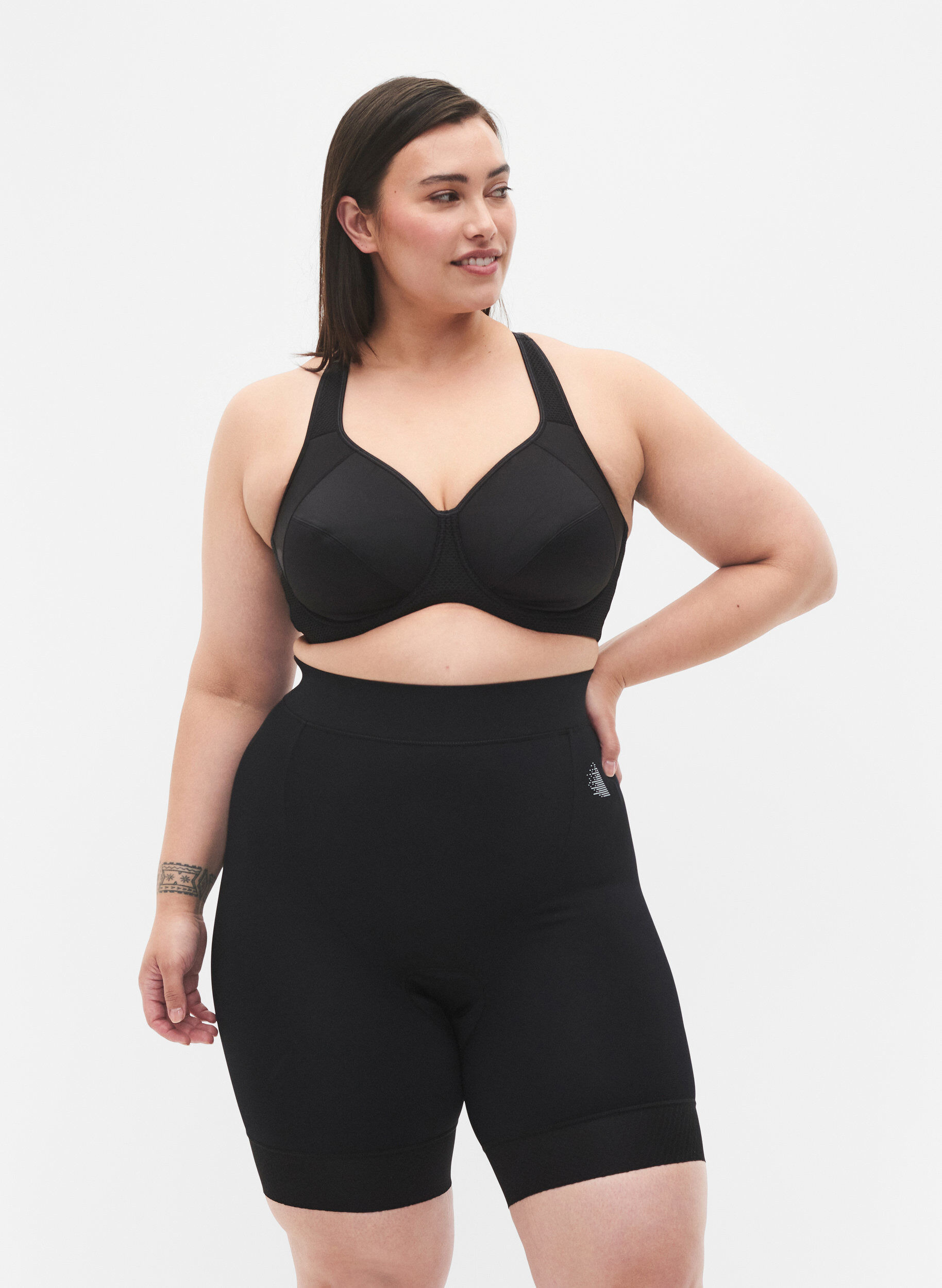 Zizzi Shorts de v&eacute;lo / spinning, Black, Model image number 2