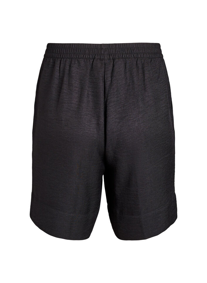 Short avec poches et taille haute, Noir, Packshot image number 1