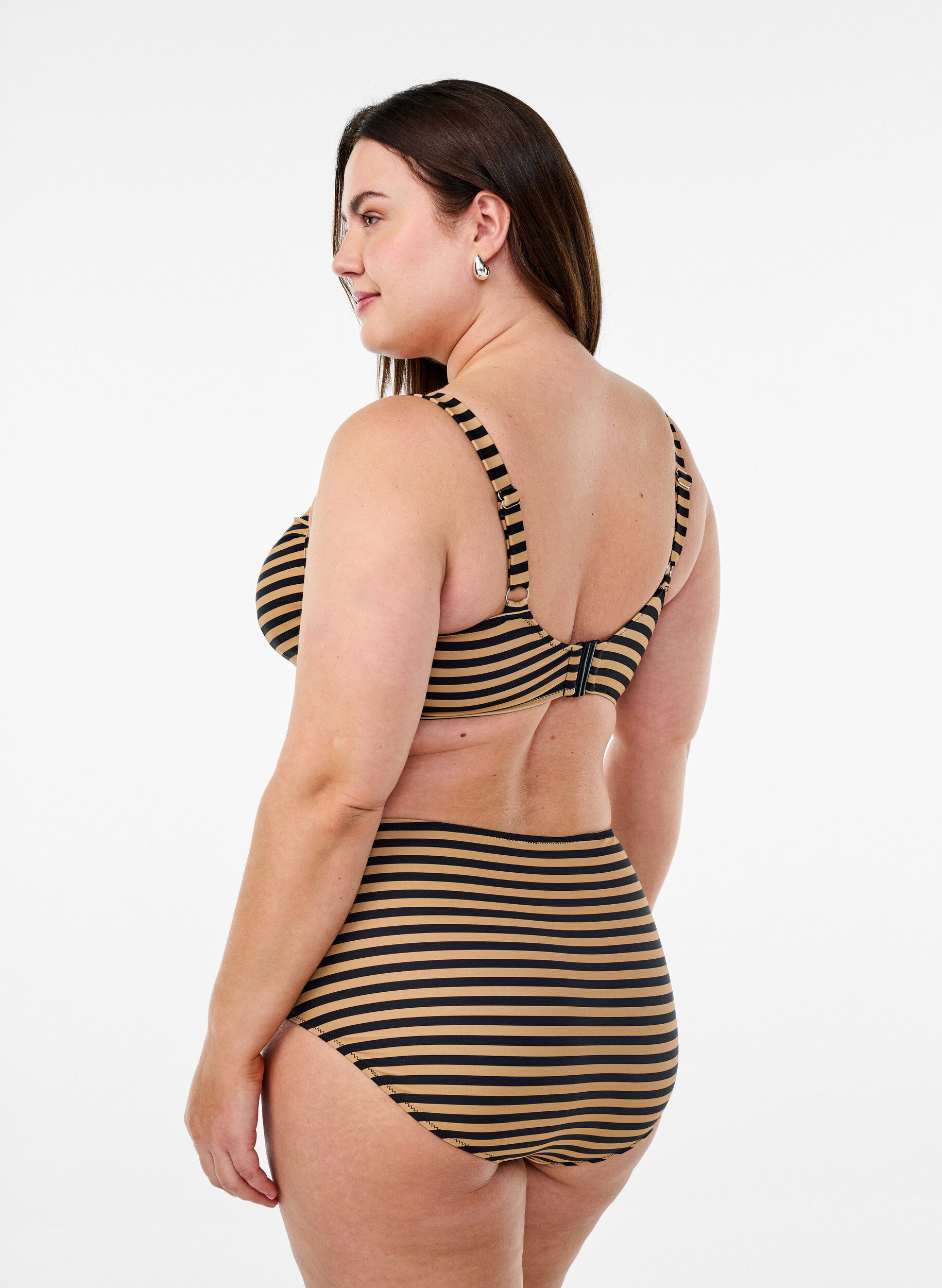 ZizziHaut de bikini avec armatures et imprim&eacute;, Camel, Model image number 2