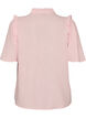 Blouse en mousseline de coton avec broderie anglaise et manches 1/2, Rose, Packshot image number 1