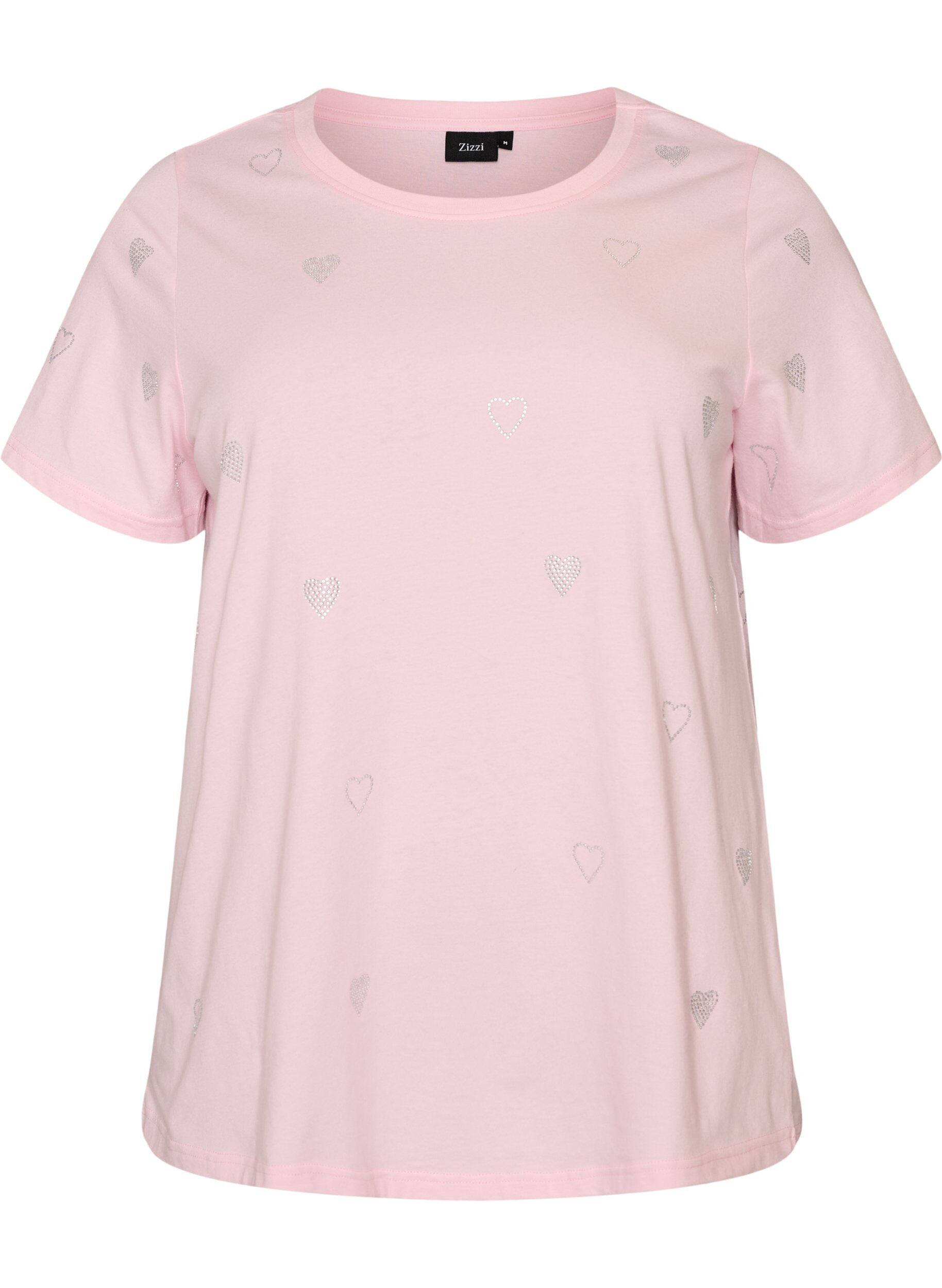 T-shirt en coton bio avec des c&oelig;urs