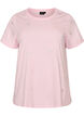 T-shirt en coton bio avec des c&oelig;urs, Rose, Packshot image number 0