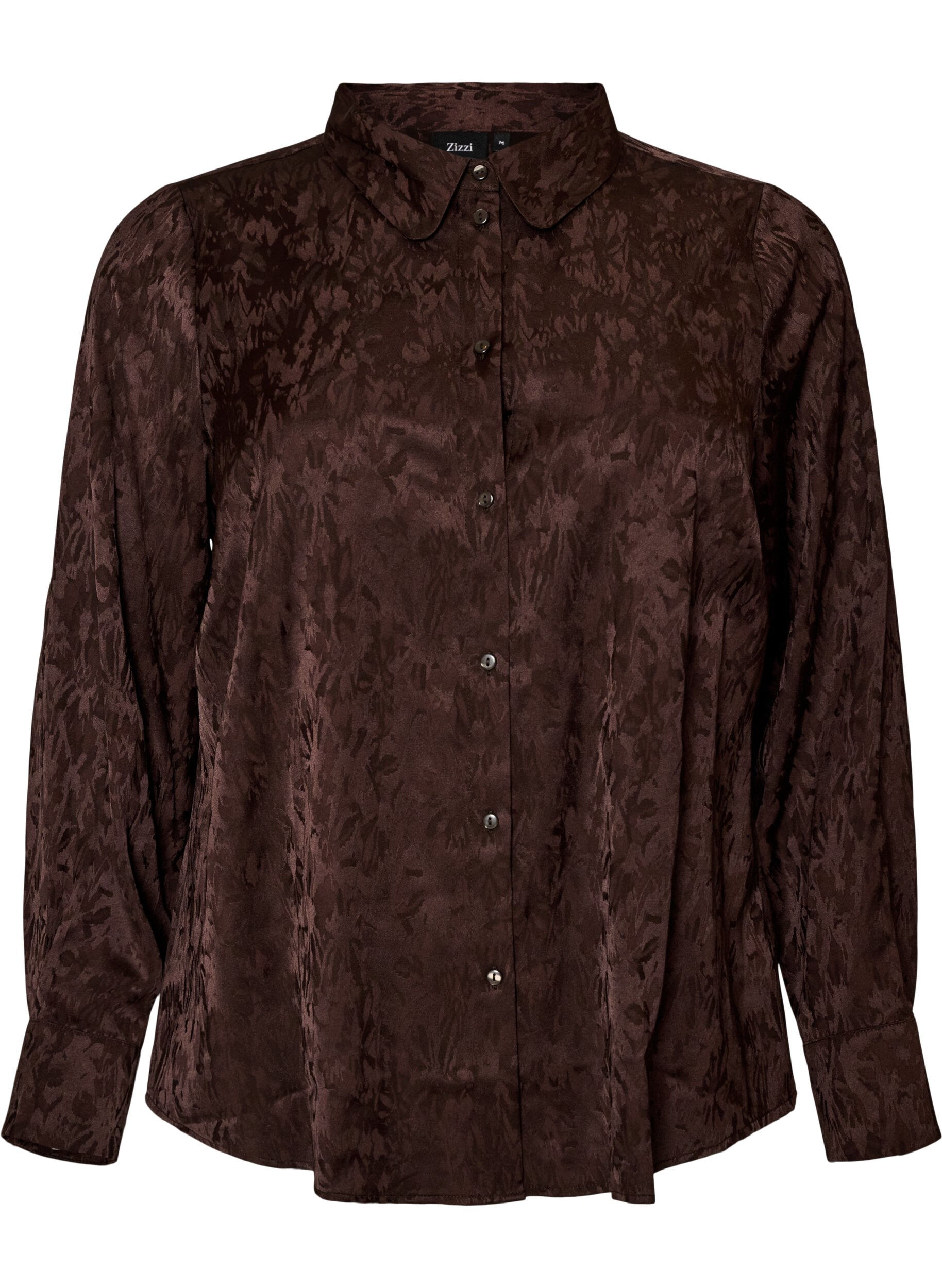 ZizziChemise &agrave; motif cachemire ton sur ton, Marron, Packshot image number 0