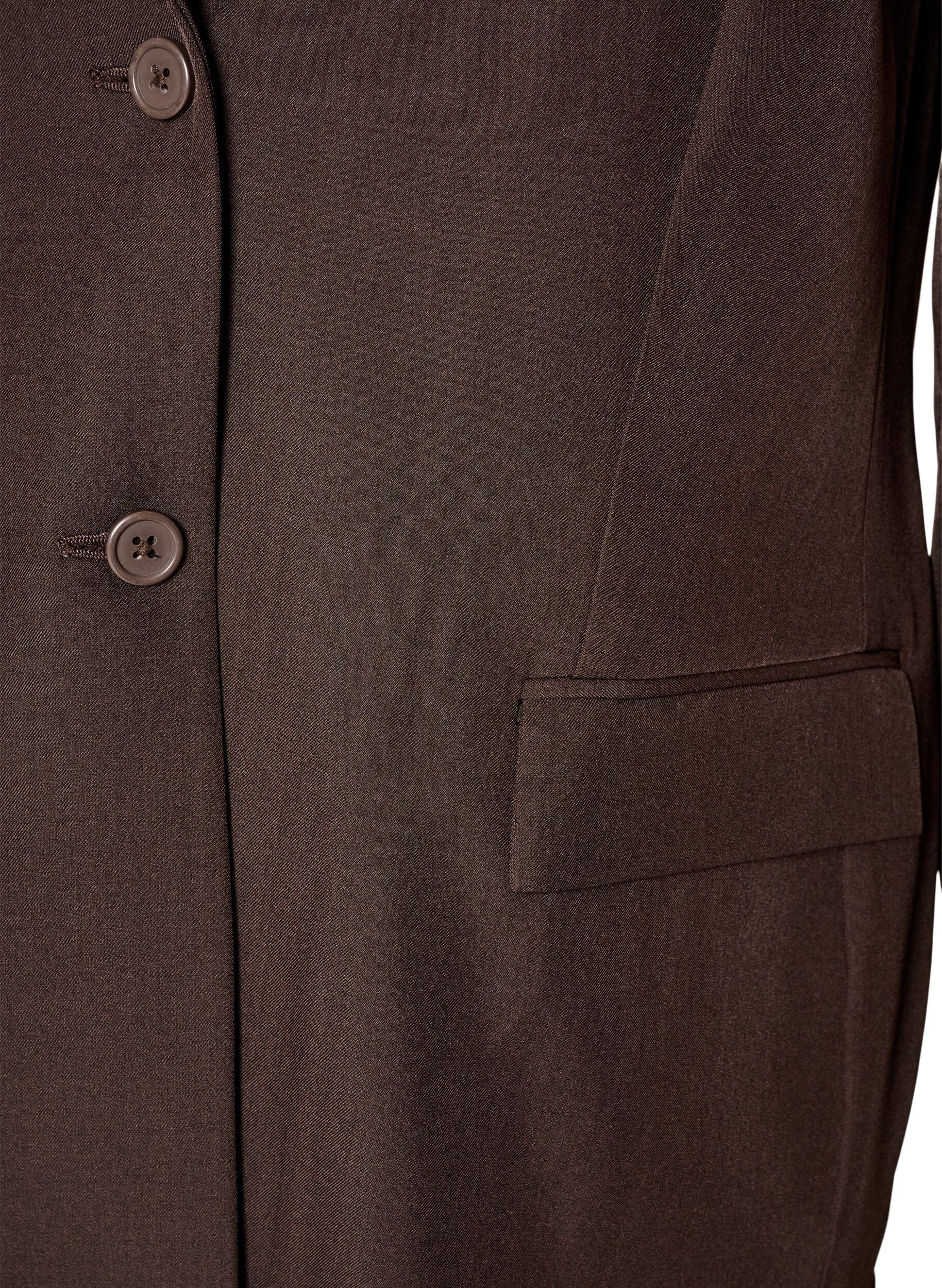 ZizziBlazer avec poches et fentes, Marron, Packshot image number 2