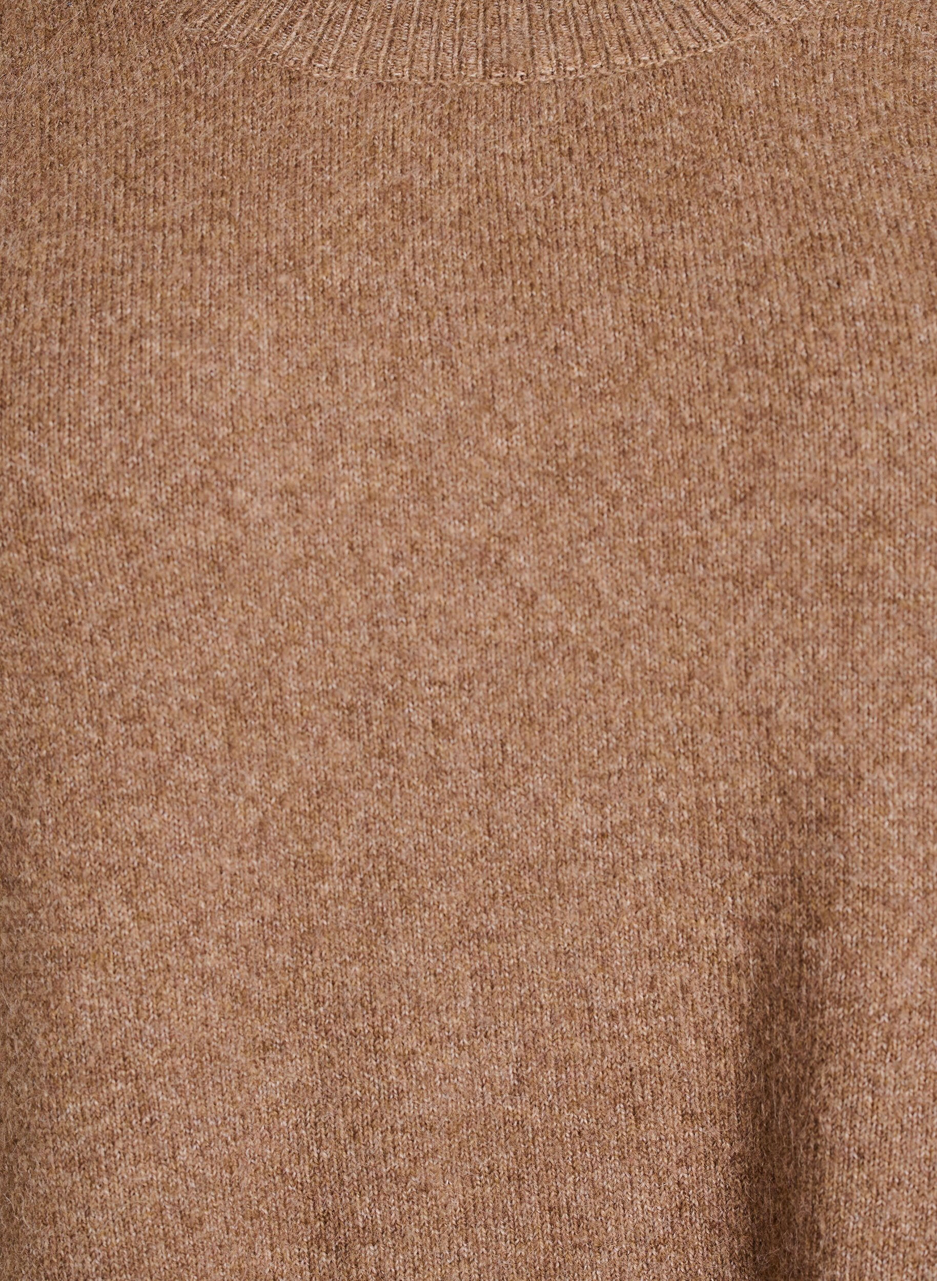 ZizziBlouse longue en maille avec boutons boule, Marron, Packshot image number 2