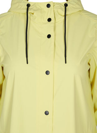 Manteau de pluie avec capuche et poches, Pale Banana, Packshot image number 2