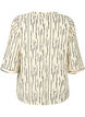 Blouse à manches 3/4 et imprimé, Off White Stripe, Packshot image number 1