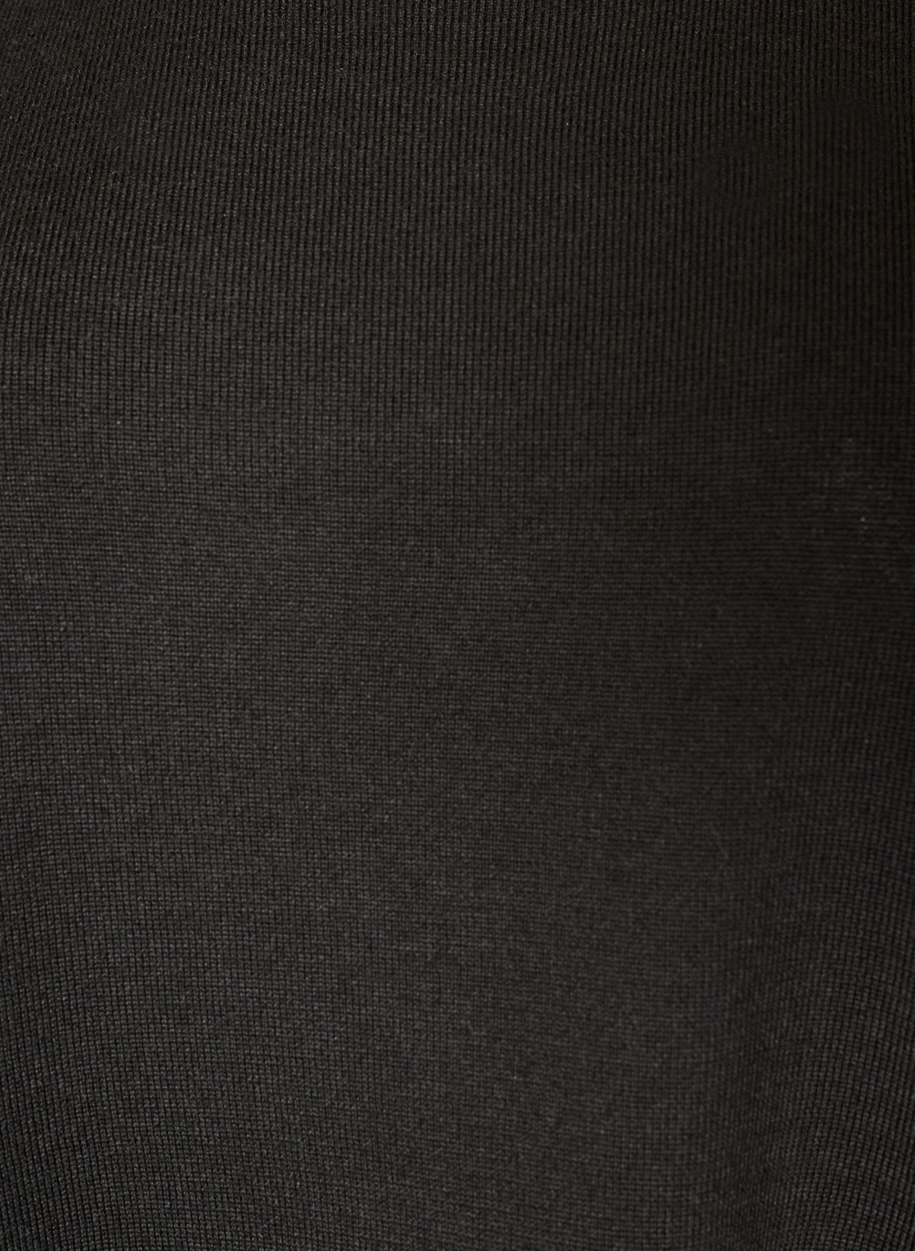 ZizziBlouse en maille &agrave; effet superpos&eacute; et bordure en dentelle, Noir, Packshot image number 2