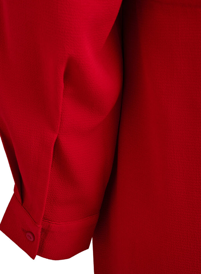 Robe mi-longue avec ceinture à nouer, Rouge, Packshot image number 4