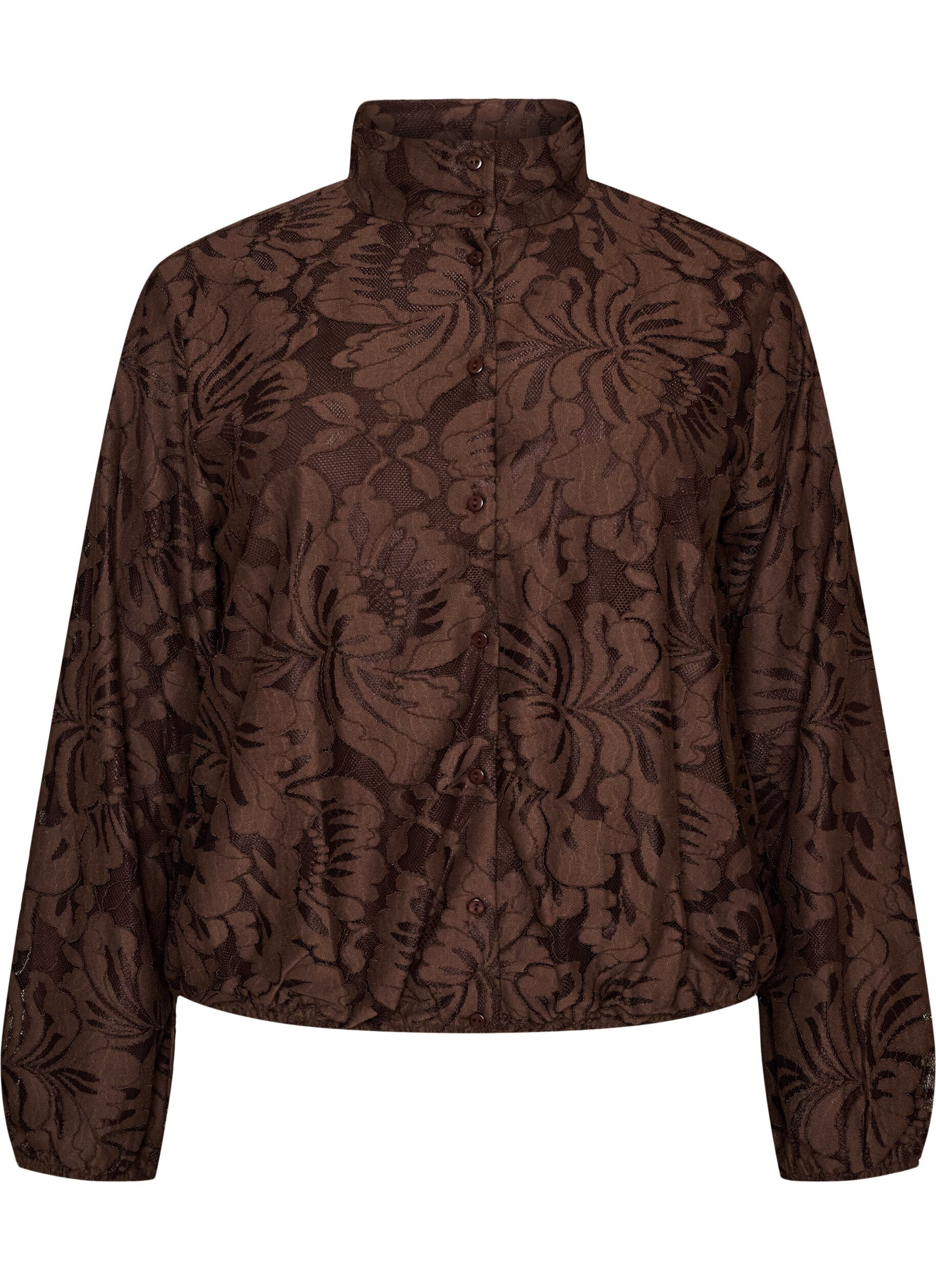Bomber en jacquard floral