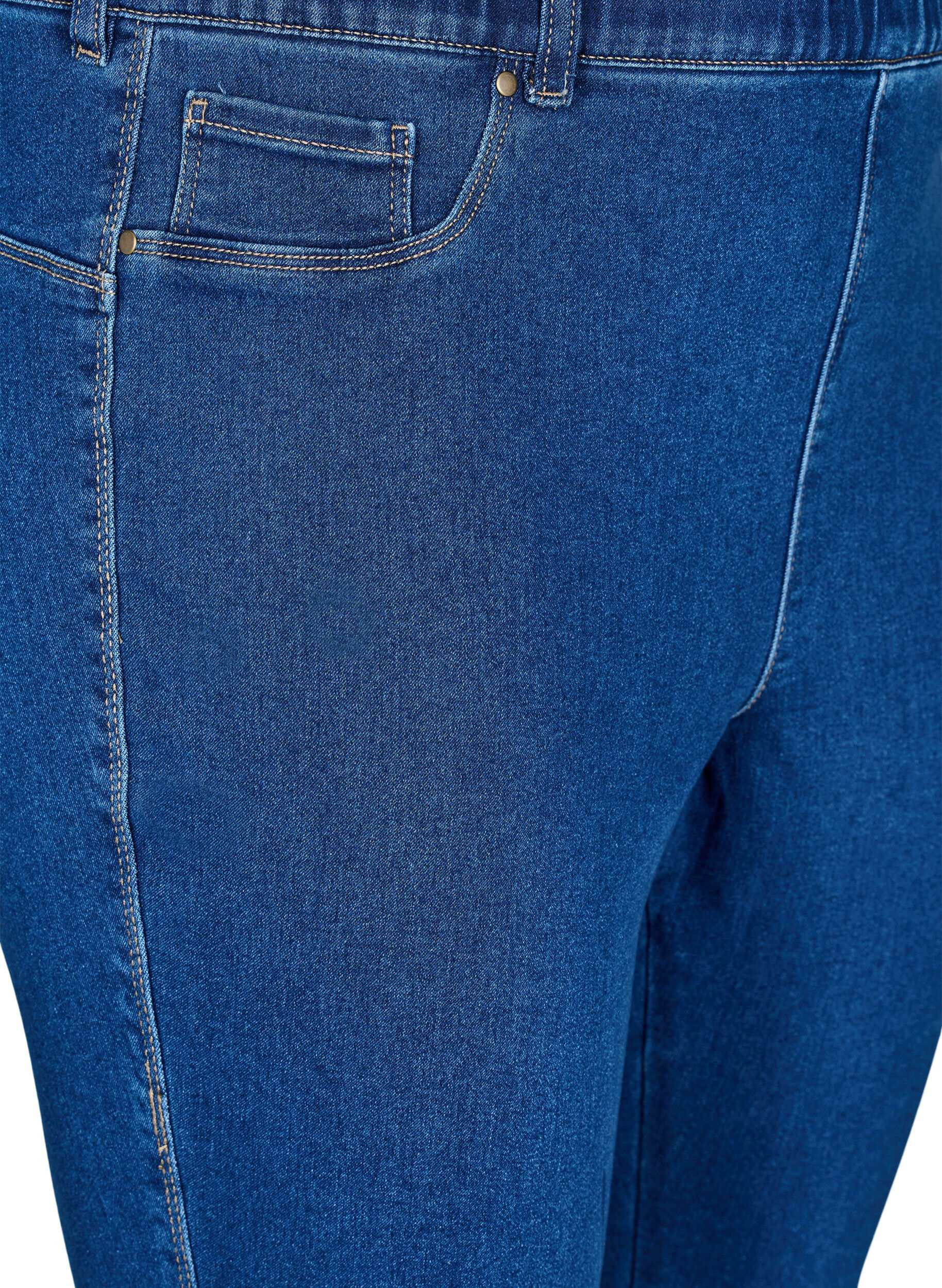 ZizziJeggings &agrave; taille haute., Bleu, Packshot image number 2