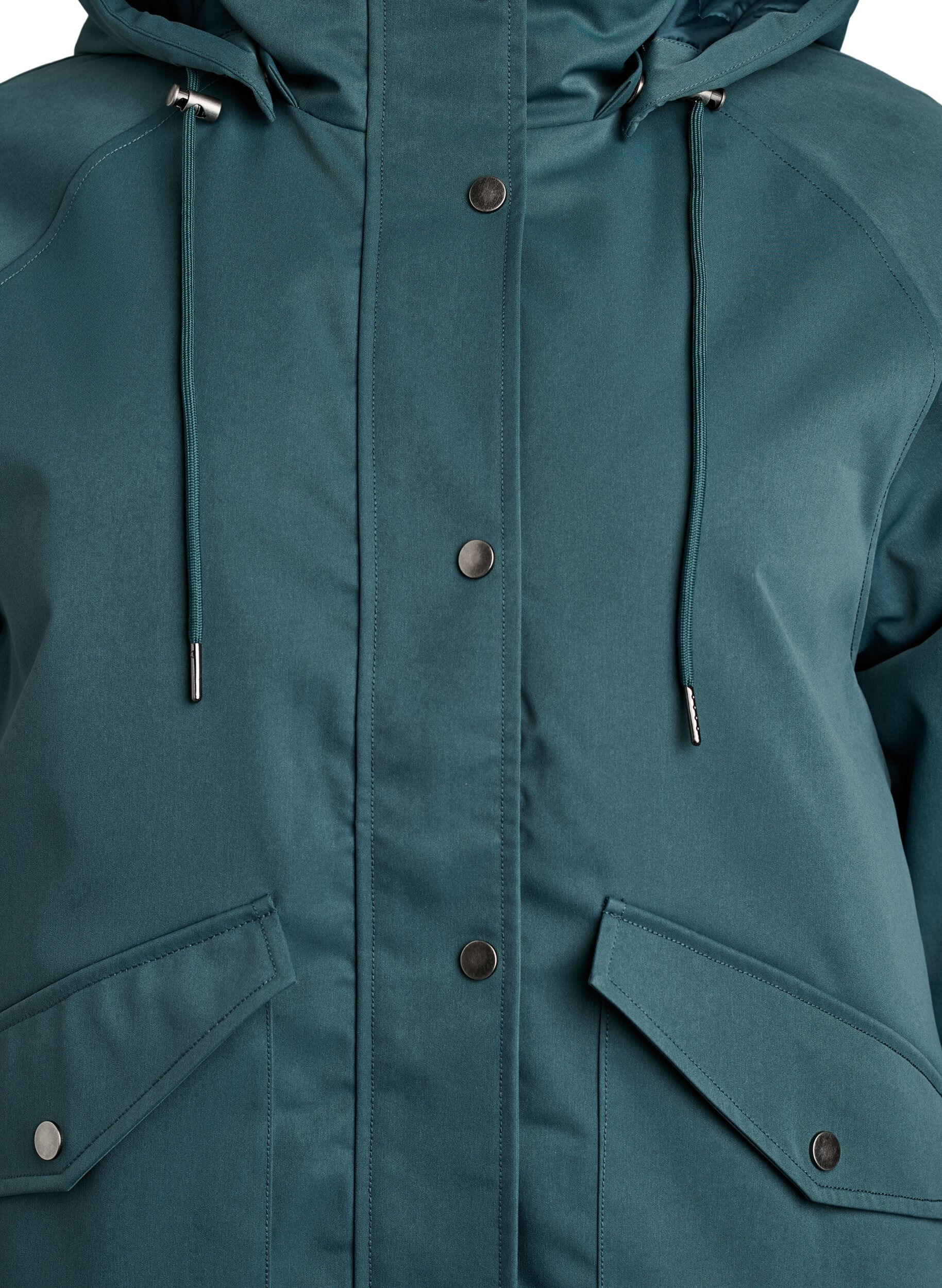 ZizziParka matelass&eacute; avec une capuche amovible, Vert fonc&eacute;, Packshot image number 2
