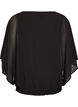 Blouse en mousseline avec effet ballon, Noir, Packshot image number 1