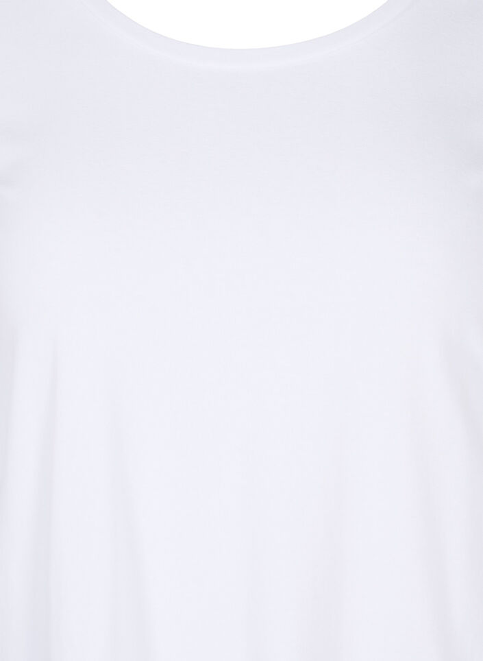 T-shirt avec manches 3/4, Bright White, Packshot image number 2