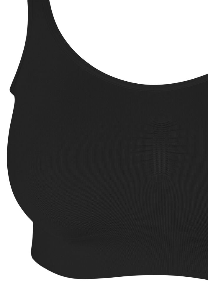 Soutien-gorge souple sans rembourrage, Noir, Packshot image number 2