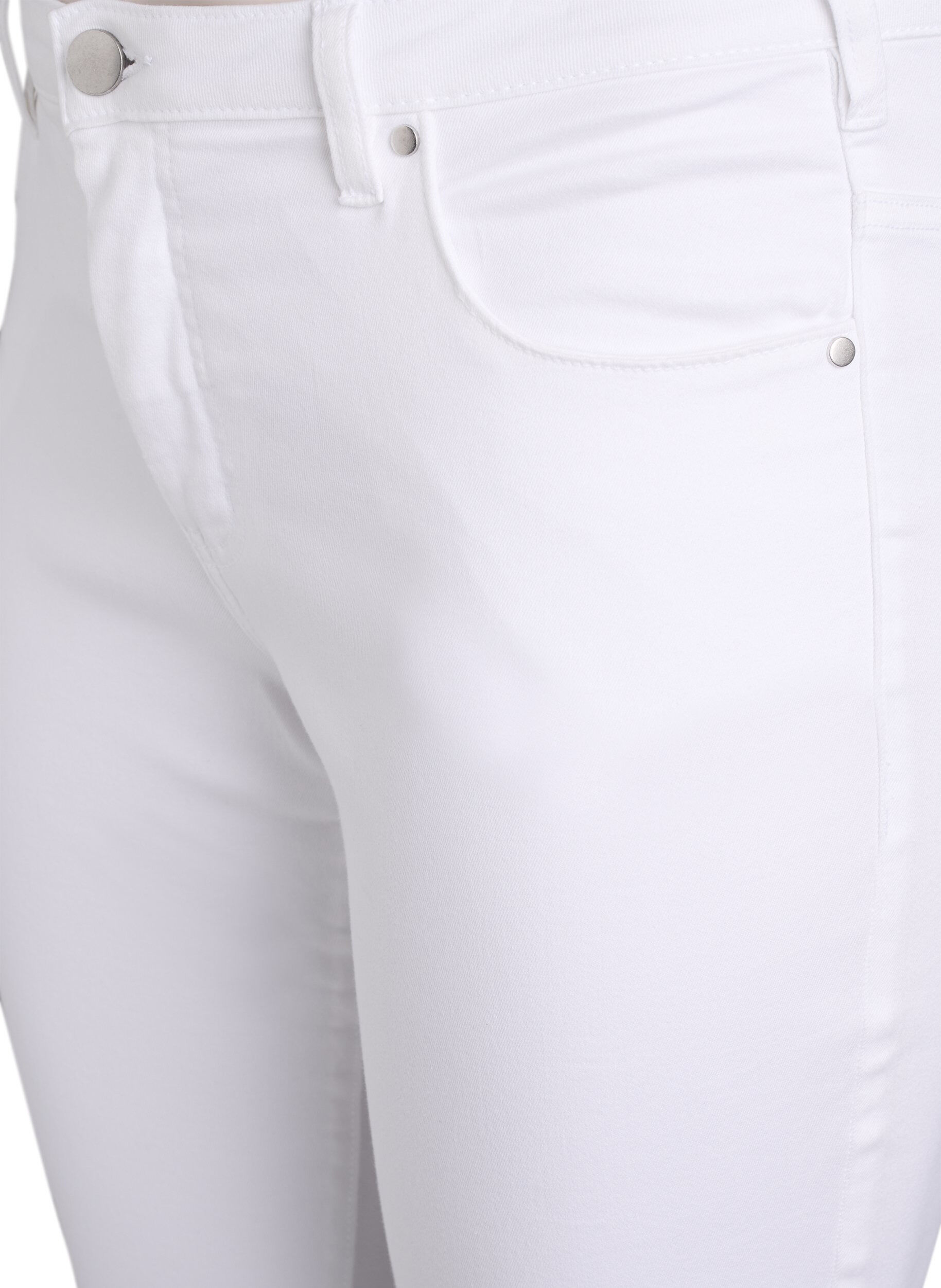 ZizziJeans Emily Slim fit &agrave; taille r&eacute;guli&egrave;re, Blanc, Packshot image number 2