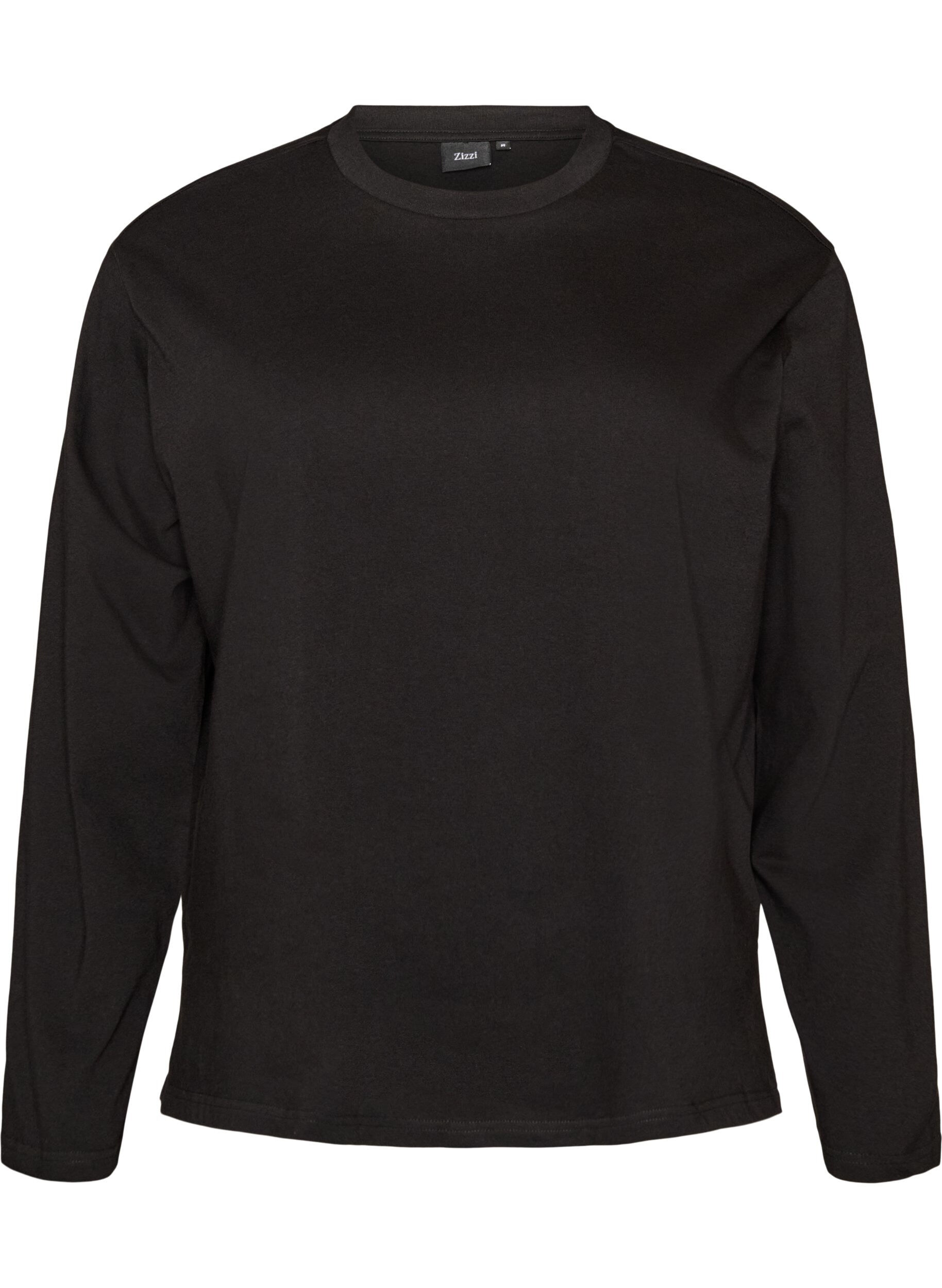ZizziT-shirt Basic avec manches longues, Noir, Packshot image number 0