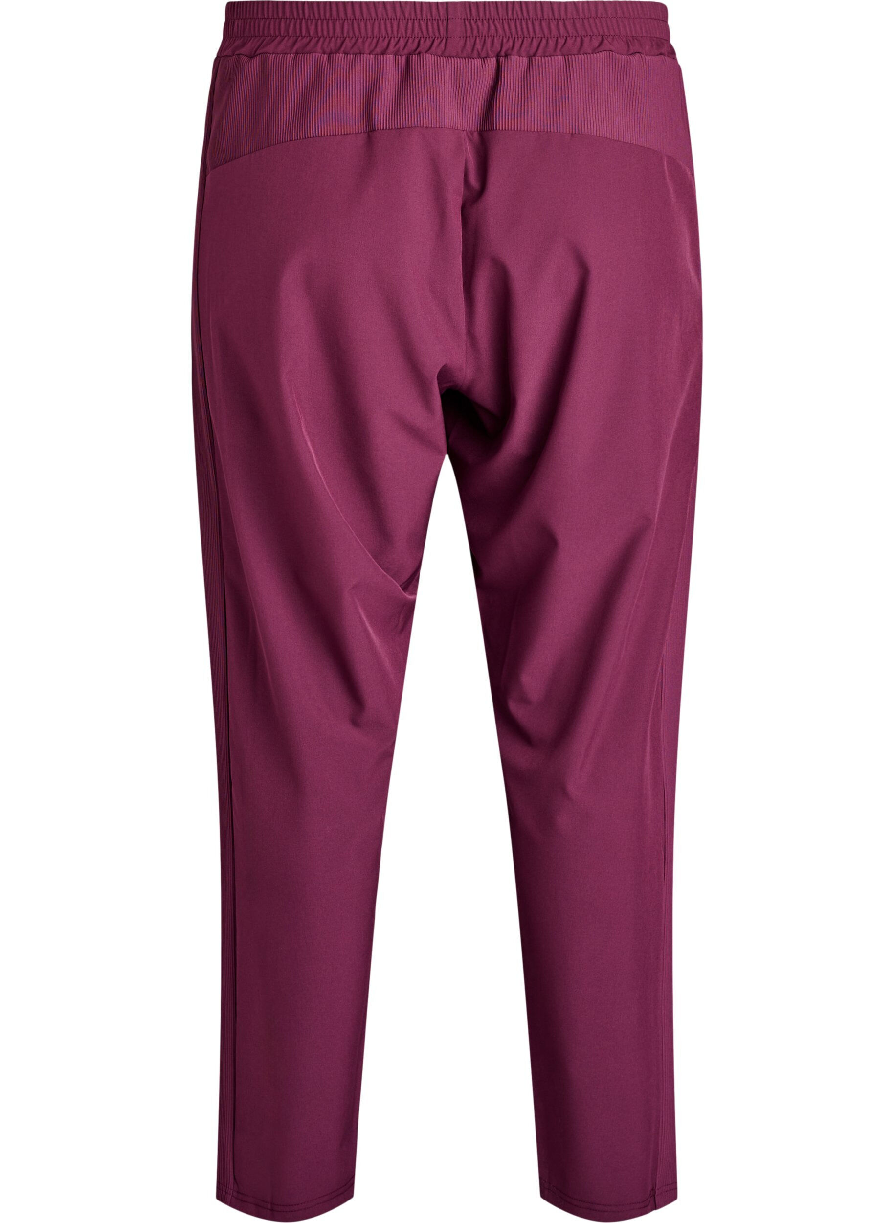 Zizzi Pantalon d&rsquo;entra&icirc;nement l&eacute;ger dot&eacute; de poches, Bordeaux, Packshot image number 1