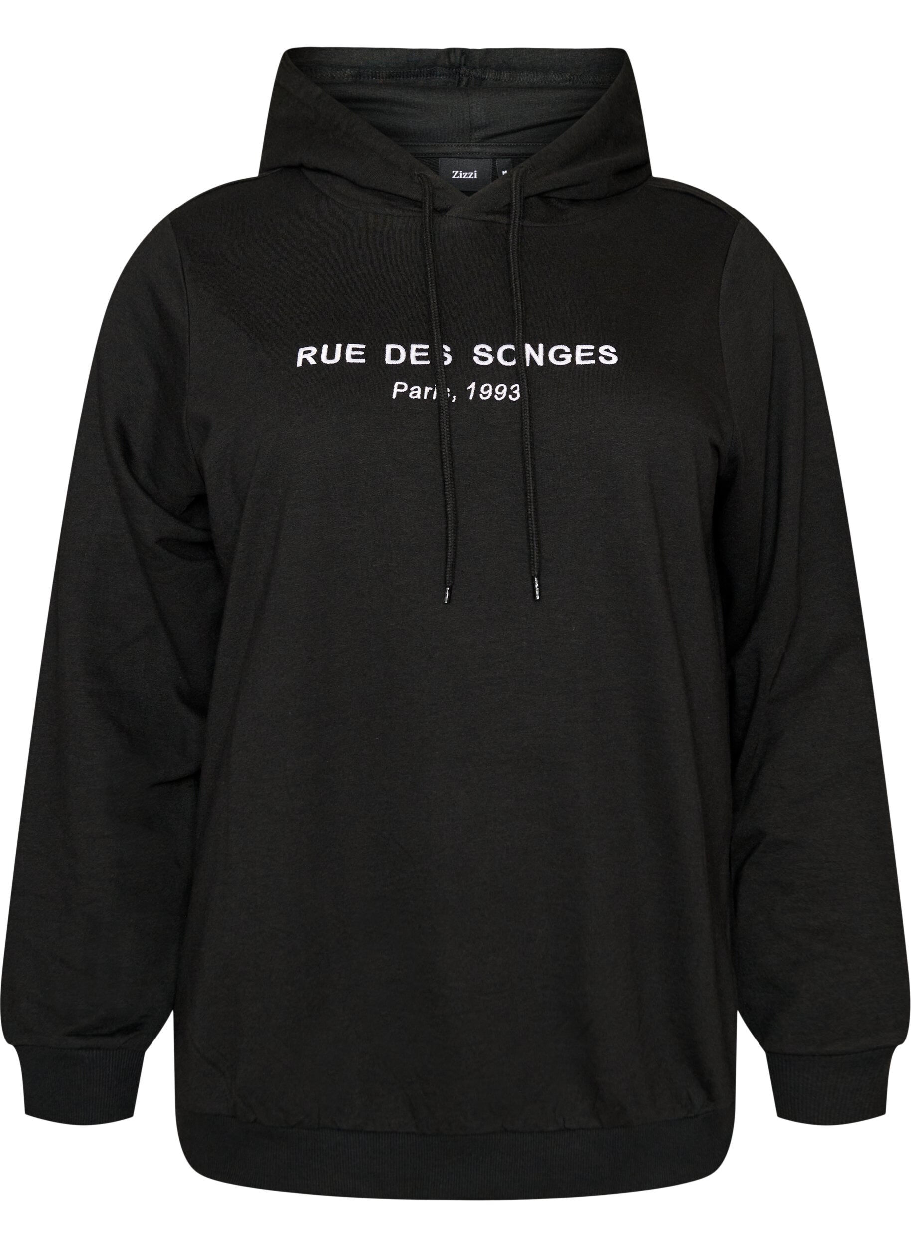 Sweat &agrave; capuche avec imprim&eacute;