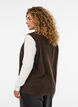 Gilet en maille &agrave; boutons d&eacute;coratifs, Marron, Model image number 2
