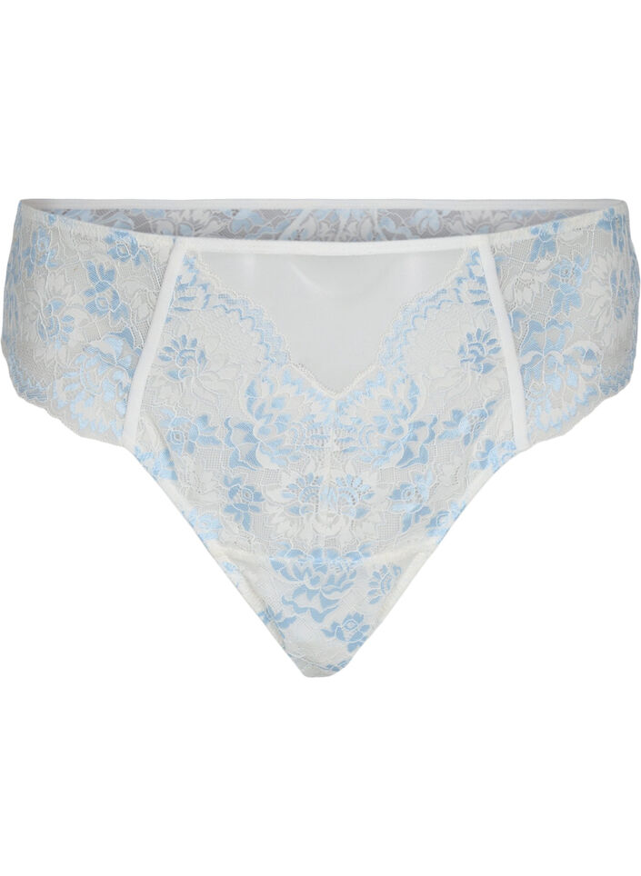 String en dentelle taille normale, Tofu w. blue, Packshot image number 0