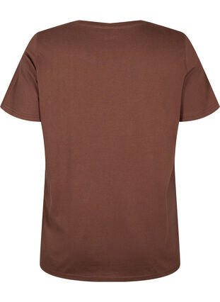 T-shirt en coton biologique avec impression , Chestnut W. Be GF, Packshot image number 1