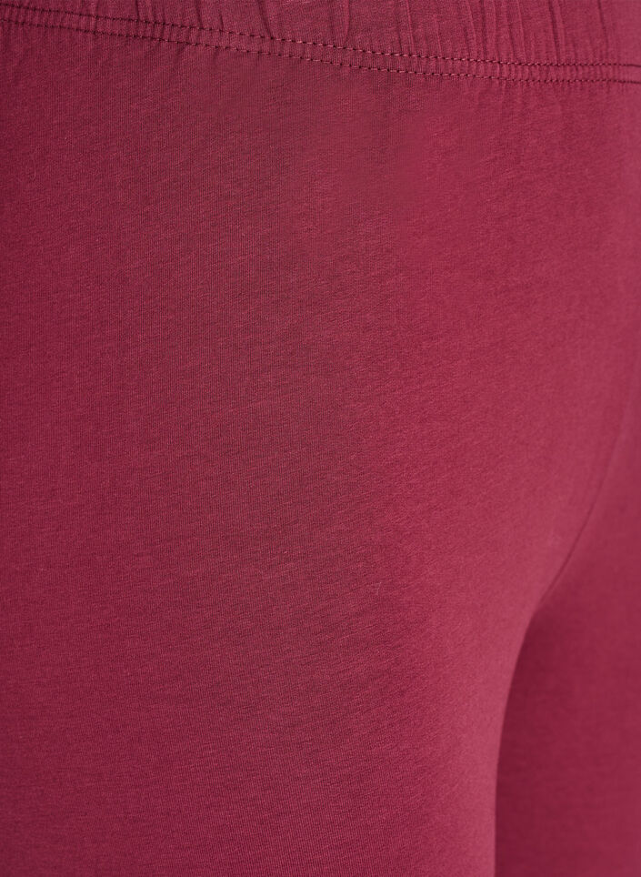 Leggings en coton avec doublure, Bordeaux fonc&eacute;, Packshot image number 2