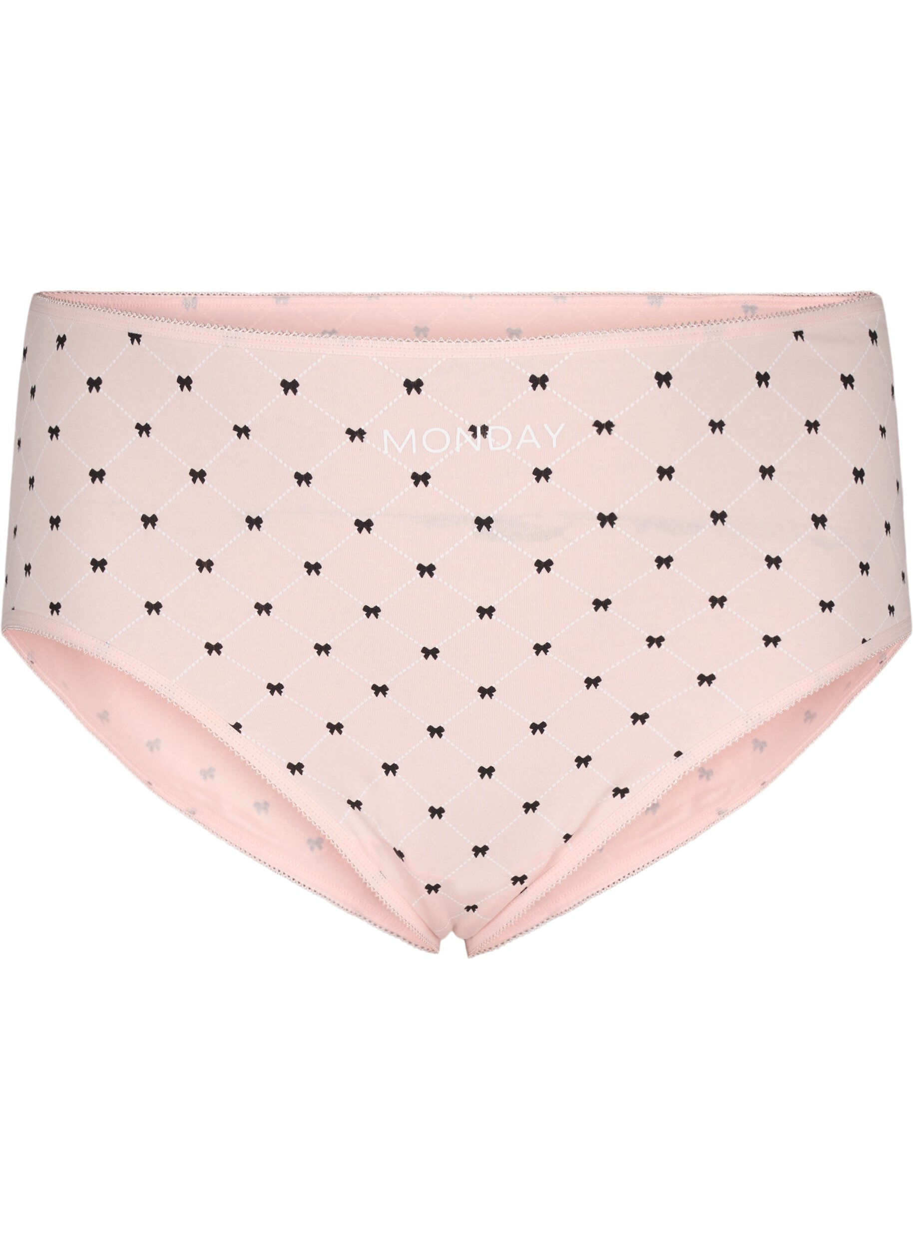 Zizzi 7-pack de culottes avec une taille standard, Vert clair, Packshot image number 2