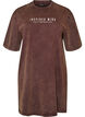 Robe T-shirt ample avec effet d&eacute;lav&eacute;, Marron, Packshot image number 0