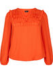 Blouse à manches longues avec des détails froncés., Orange.com, Packshot image number 0
