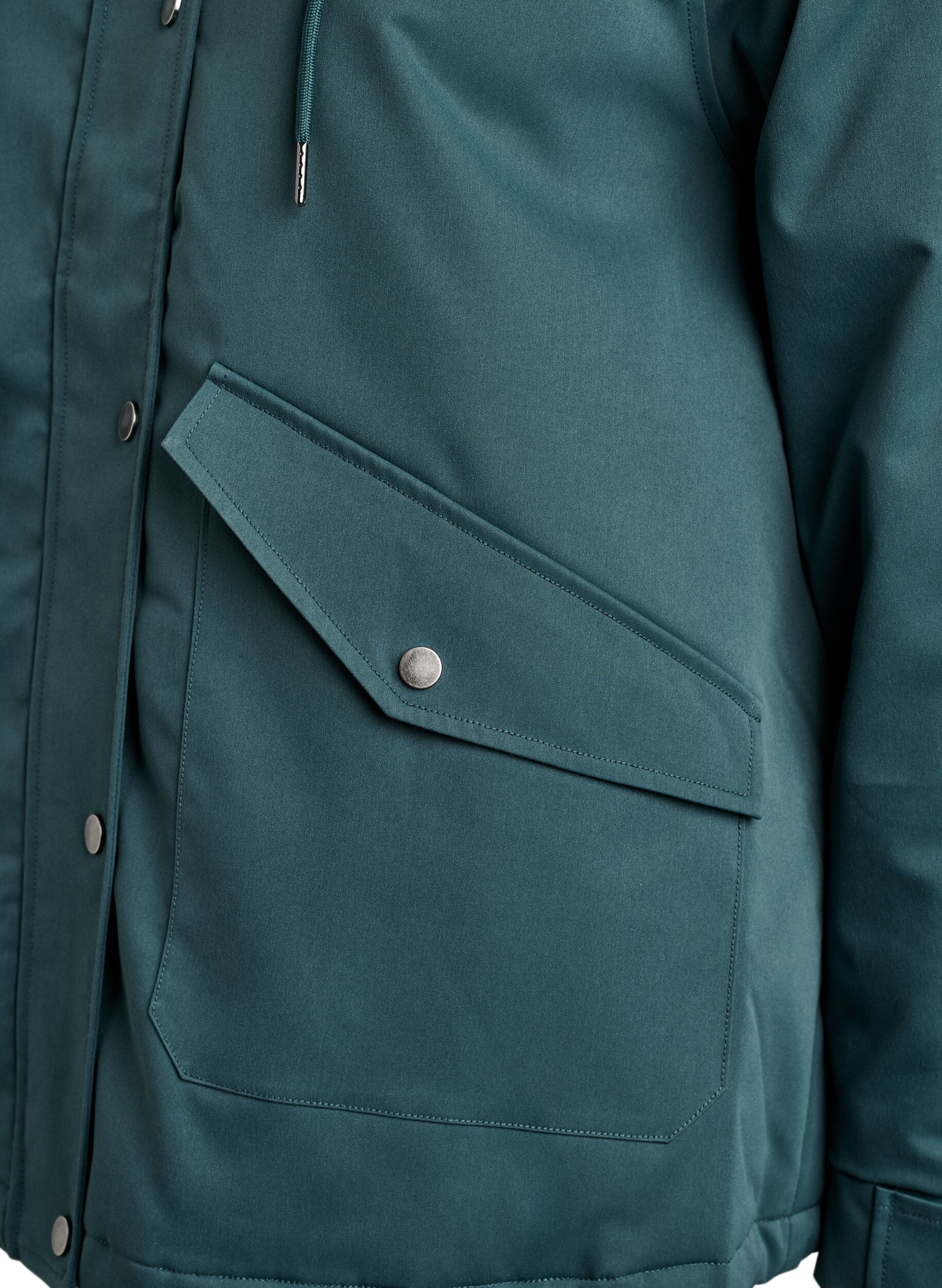ZizziParka matelass&eacute; avec une capuche amovible, Vert fonc&eacute;, Packshot image number 3