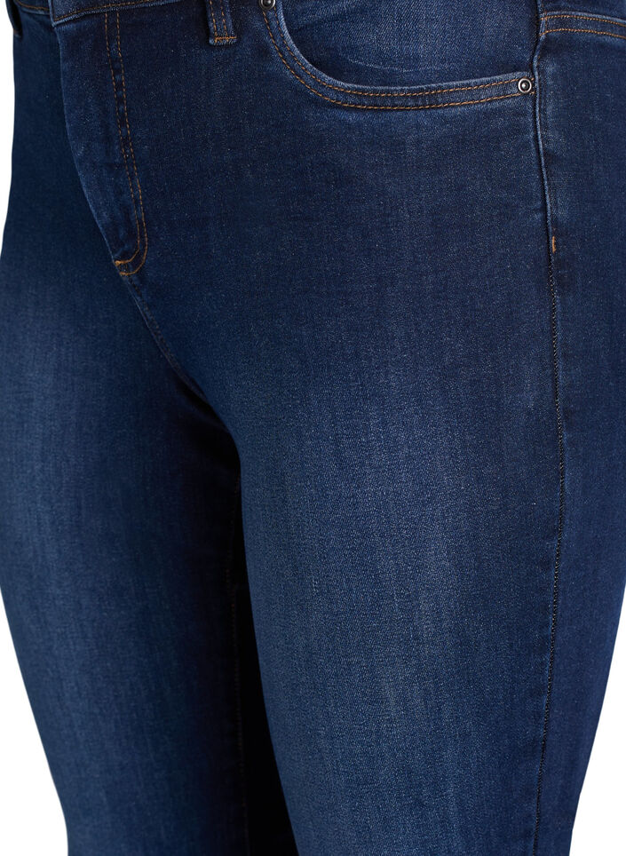 Jean coupe slim à taille standard, Dark Blue, Packshot image number 2